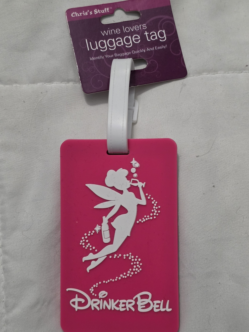 Drinker Bell Pink Luggage Tag -